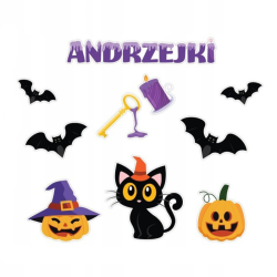 Dekoracja jednostronna - Andrzejki 10 elementów