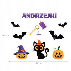 Dekoracja jednostronna - Andrzejki 10 elementów