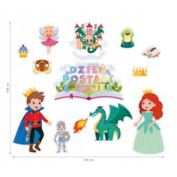 Dekoracja jednostronna - Dzień Postaci z Bajek 13 elementów