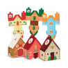 Kalendarz adwentowy - domki świąteczne 24 elementy