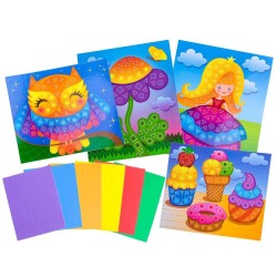 Kreatywna wyklejanka piankowa mozaika - RÓŻNE WZORY