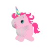 Puzzle 3D - różowy jednorożec
