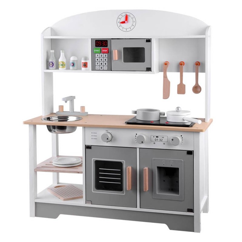 Kuchnia drewniana interaktywna + akcesoria 80x68 cm