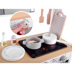 Kuchnia drewniana interaktywna + akcesoria 80x68 cm