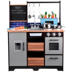 Kuchnia drewniana z lodówką 74x95 cm