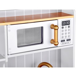 Kuchnia drewniana biała z akcesoriami 70x94 cm