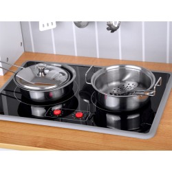 Kuchnia drewniana biała z akcesoriami 70x94 cm