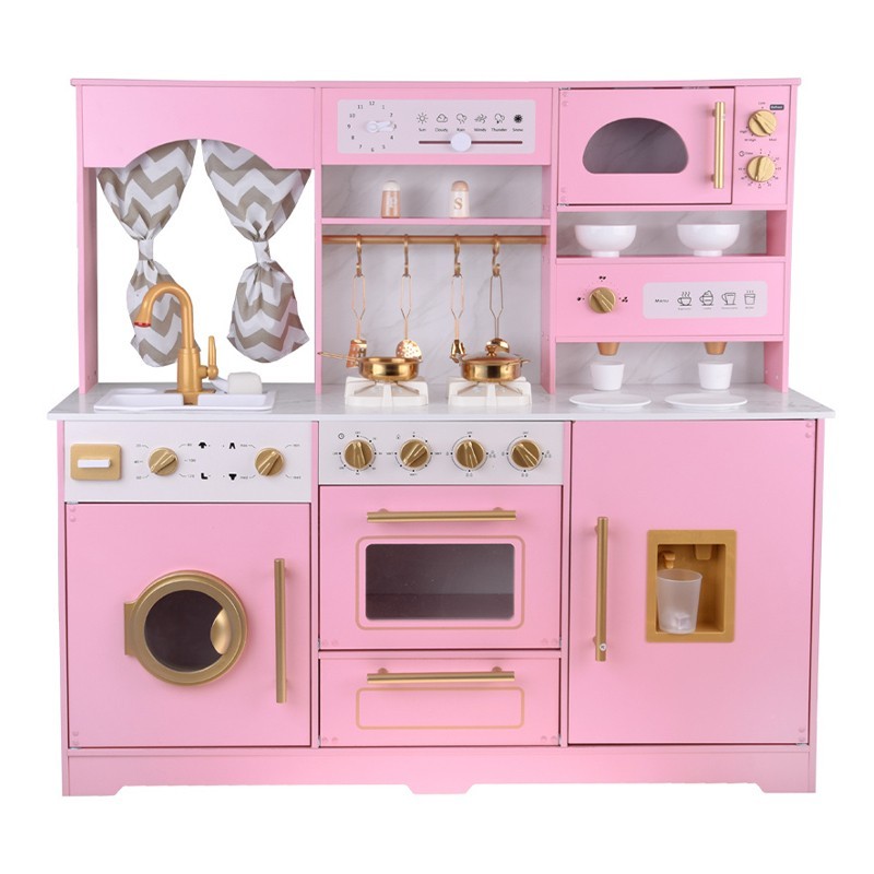 Kuchnia drewniana glamour 109x102 cm interaktywna