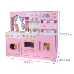 Kuchnia drewniana glamour 109x102 cm interaktywna