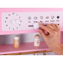 Kuchnia drewniana glamour 109x102 cm interaktywna