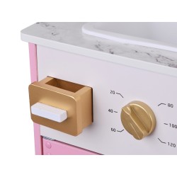 Kuchnia drewniana glamour 109x102 cm interaktywna