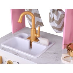 Kuchnia drewniana glamour 109x102 cm interaktywna