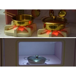 Kuchnia drewniana glamour 109x102 cm interaktywna