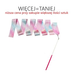 Wstążka gimnastyczna różowo-fioletowa 2 m
