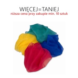 Chustki do tańca nylonowe 65x65 cm - RÓŻNE KOLORY