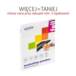 Folia do laminowania A5, 100 arkuszy, 80 mic