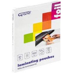 Folia do laminowania A5, 100 arkuszy, 80 mic