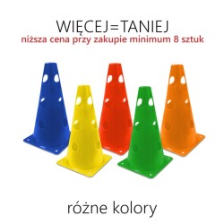 Pachołek gimnastyczny 24 cm z otworami - RÓŻNE KOLORY