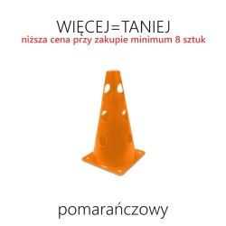 Pachołek gimnastyczny 24 cm z otworami - RÓŻNE KOLORY