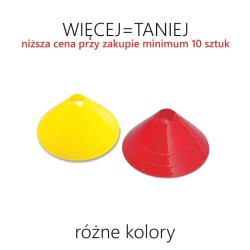Pachołek gimnastyczny płaski (stożek) - RÓŻNE KOLORY