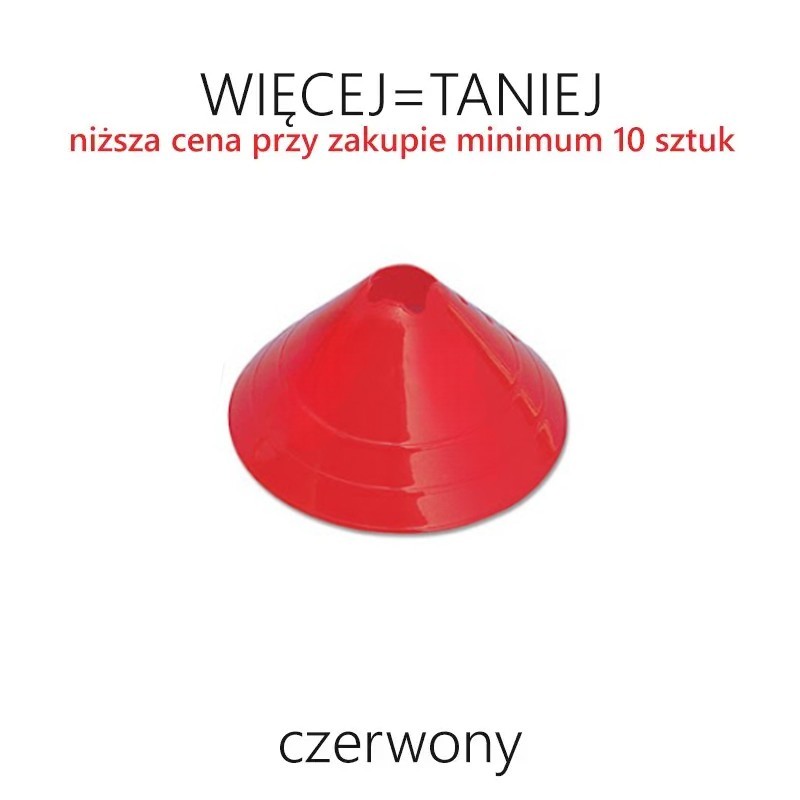 Pachołek gimnastyczny płaski (stożek) - RÓŻNE KOLORY