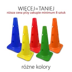 Pachołek gimnastyczny 42 cm z otworami - RÓŻNE KOLORY