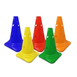 Pachołek gimnastyczny 30 cm z otworami - RÓŻNE KOLORY