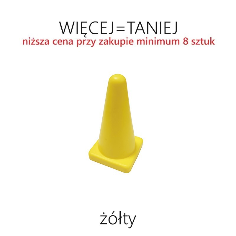 Pachołek gimnastyczny 10 cm (mały) - RÓŻNE KOLORY