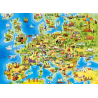 Puzzle 100 el. 40 x 29 cm MAPA EUROPY
