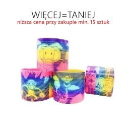 Sprężyna tęczowa z nadrukiem