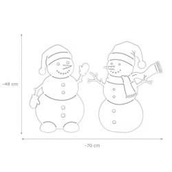 Dekoracja ażurowa - Bałwanki 2 elementy