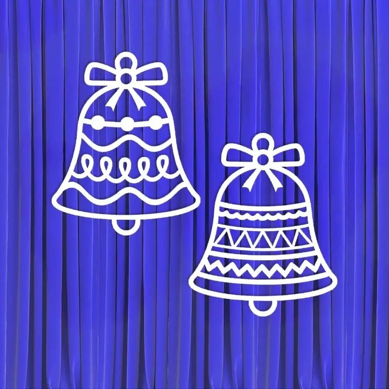 Dekoracja ażurowa - Dzwonki 2 elementy