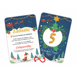 Kalendarz adwentowy KARTY - ZADANIA I CIEKWOSTKI