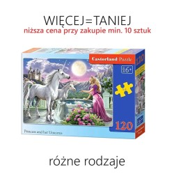 Puzzle 120 el. 32 x 23 cm RÓŻNE RODZAJE