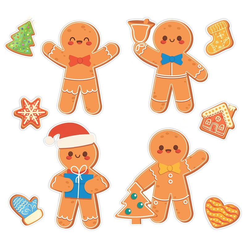 Dekoracja dwustronna - Piernikowe ludziki 10 elementów