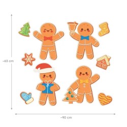 Dekoracja dwustronna - Piernikowe ludziki 10 elementów