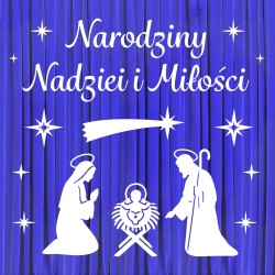Dekoracja ażurowa - Szopka Jasełka Narodziny Nadziei i Miłości 34 elementy