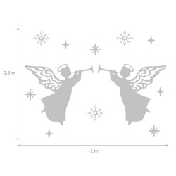 Dekoracja ażurowa - Szopka Jasełka Anioły 12 elementów