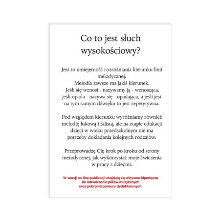 Rytmika dla Ciebie. Słuch wysokościowy - ebook z utworami w streamingu
