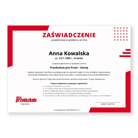 Zaświadczenie-Przedszkole jest Przed – Szkołą (PDF)