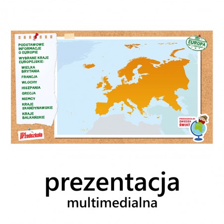 Przedszkolak zwiedza świat, cz. II - Europa  (ebook z piosenkami w streamingu i pomocami w formie mulimediów)