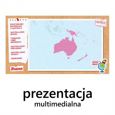 Przedszkolak zwiedza świat, cz. IV - Australia  (ebook z piosenkami w streamingu i pomocami w formie mulimediów)