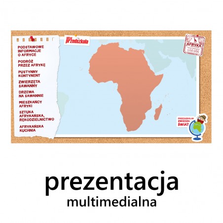 Przedszkolak zwiedza świat, cz. V - Afryka  (ebook z piosenkami w streamingu i pomocami w formie mulimediów)