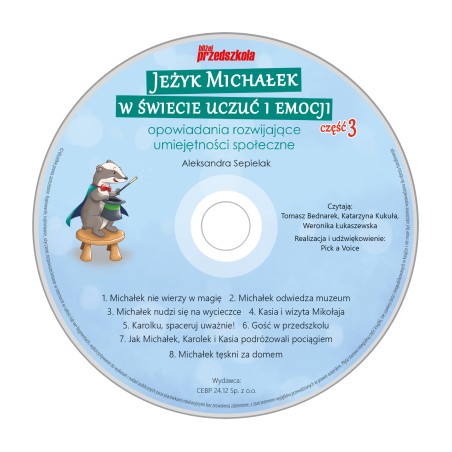 Jeżyk Michałek w świecie uczuć i emocji cz. 3. Audiobook CD + konspekty