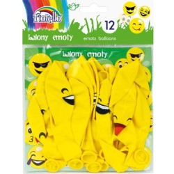 Balony 12" żółte emotkiny,...