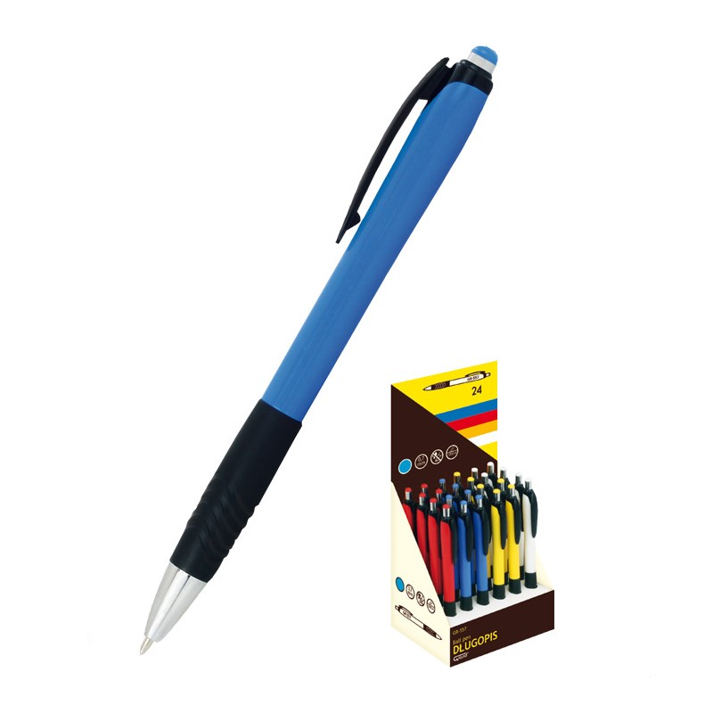 Długopis niebieski tusz GR-557