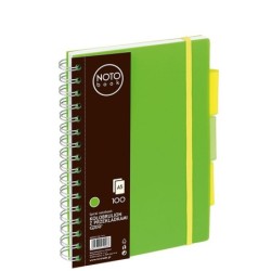 Kołobrulion A5/100 kartek w kratkę, zielony (notobook)